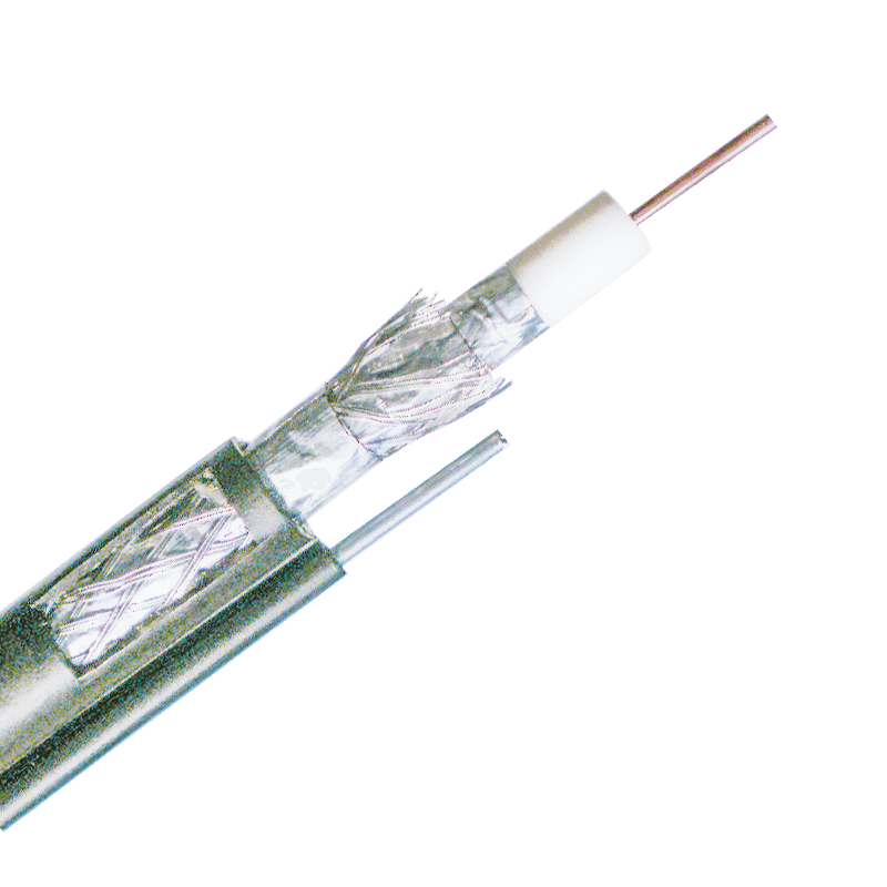 Câble coaxial série RG11QMF—Quad-blindage avec messager, gelée